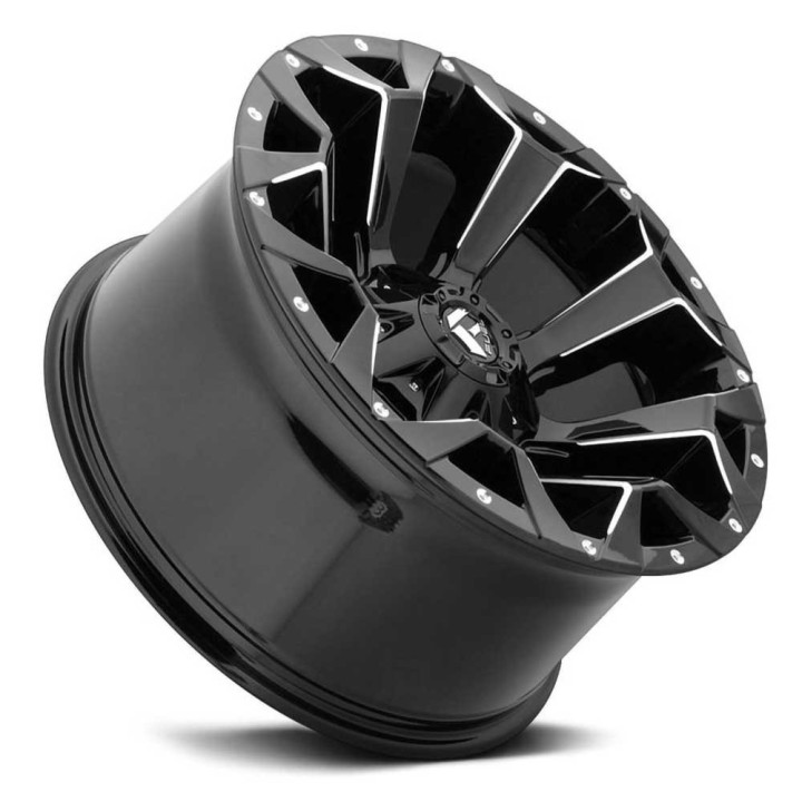 Jantă de Aluminiu, FUEL D576 ASSAULT, 17x9.0, ET -12, 5x114.3 / 5x127, 78.1, Negru - EDK.ro