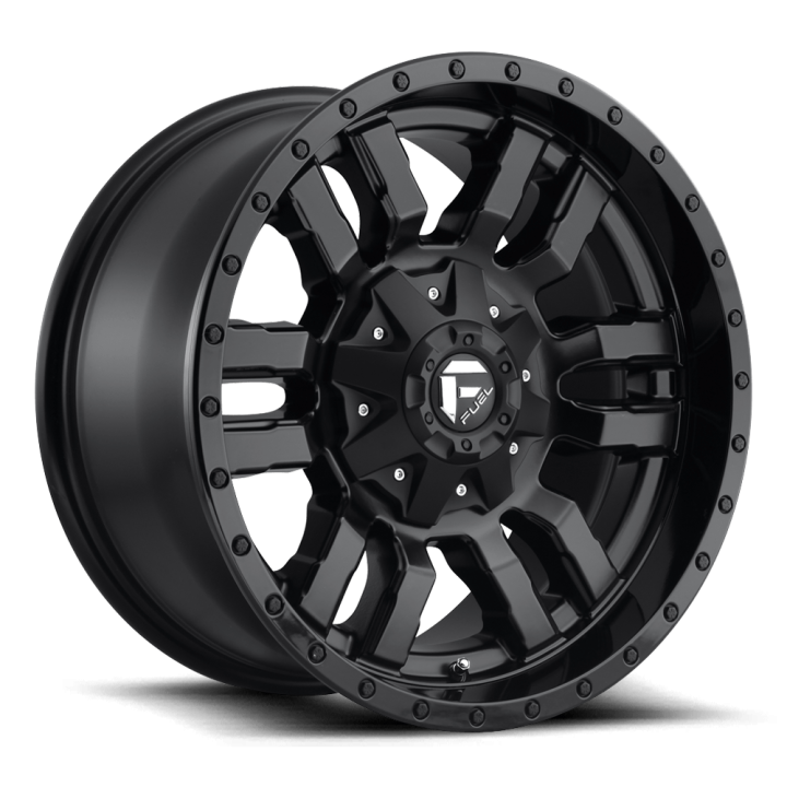 Jantă de Aluminiu, FUEL D596 SLEDGE, 18x9.0, ET -12, 5x114.3 / 5x127, 78.1, Negru - EDK.ro