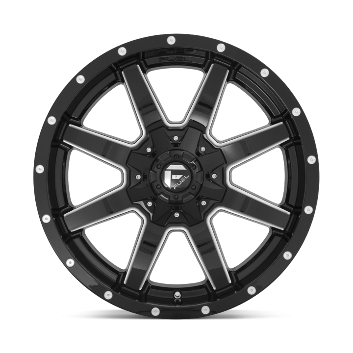 Alloy Wheel, FUEL D610 MAVERICK, 20x10.0, ET -18, 5x114.3 / 5x127, 78.1, Black - EDK.ro