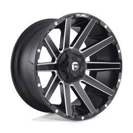 Jantă de Aluminiu, FUEL D616 CONTRA, 22x12.0, ET -44, 5x114.3 / 5x127, 78.1, Negru - EDK.ro