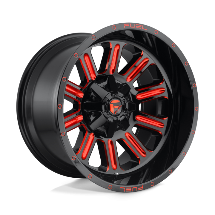 Alloy Wheel, FUEL D621 HARDLINE, 20x10.0, ET -18, 5x114.3 / 5x127, 78.1, Black - EDK.ro
