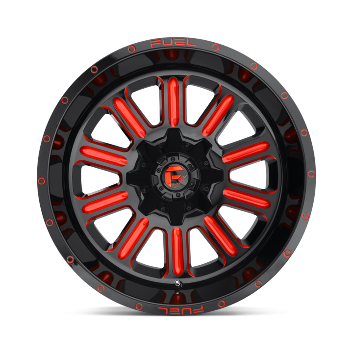 Jantă de Aluminiu, FUEL D621 HARDLINE, 20x10.0, ET -18, 5x114.3 / 5x127, 78.1, Negru - EDK.ro