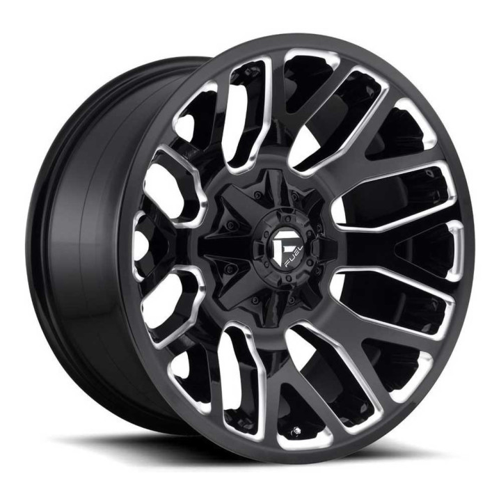 Jantă de Aluminiu, FUEL D623 WARRIOR, 20x9.0, ET 20, 5x114.3 / 5x127, 78.1, Negru - EDK.ro