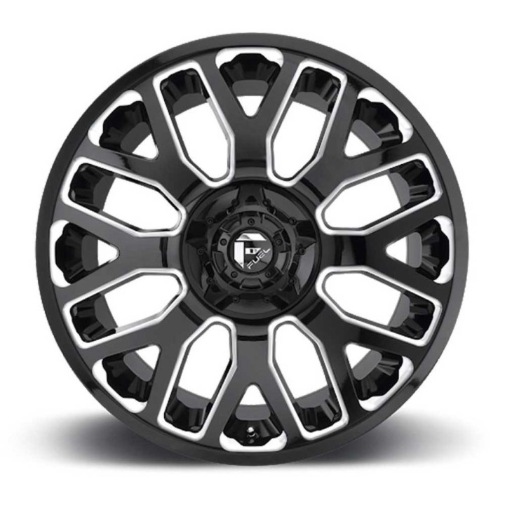 Alloy Wheel, FUEL D623 WARRIOR, 20x9.0, ET 20, 5x114.3 / 5x127, 78.1, Black - EDK.ro