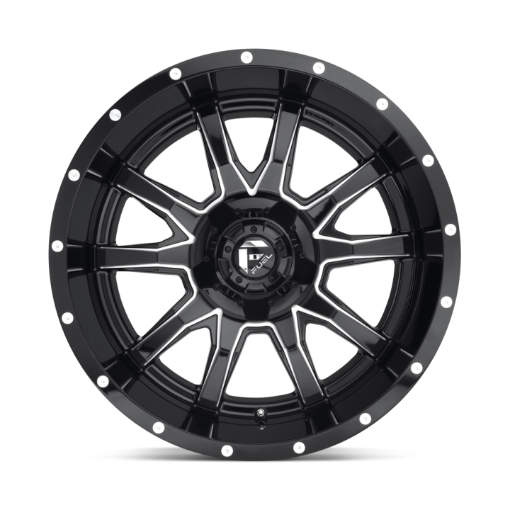Jantă de Aluminiu, FUEL D627 VANDAL, 20x10.0, ET -18, 5x114.3 / 5x127, 78.1, Negru - EDK.ro