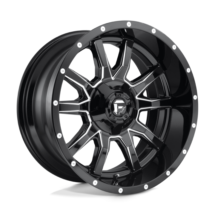 Jantă de Aluminiu, FUEL D627 VANDAL, 20x10.0, ET -18, 5x114.3 / 5x127, 78.1, Negru - EDK.ro