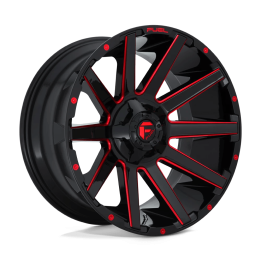 Alloy Wheel, FUEL D643 CONTRA, 20x10.0, ET -18, 5x114.3 / 5x127, 78.1, Black - EDK.ro
