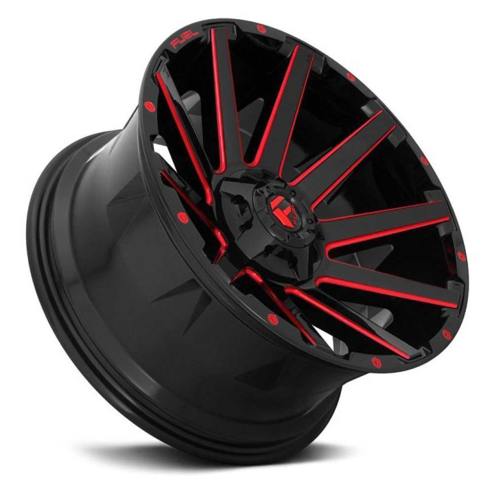 Jantă de Aluminiu, FUEL D643 CONTRA, 20x9.0, ET 1, 5x114.3 / 5x127, 78.1, Negru - EDK.ro