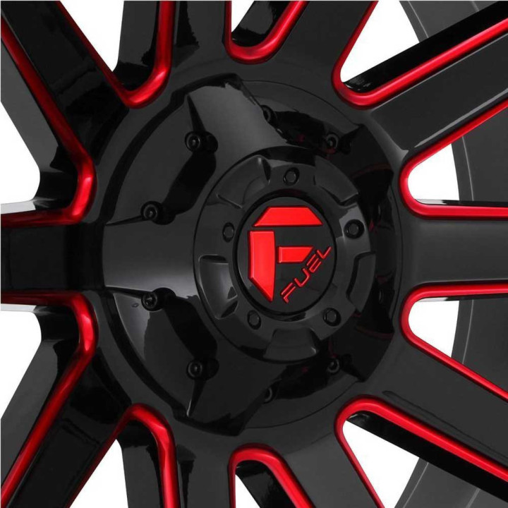 Alloy Wheel, FUEL D643 CONTRA, 20x9.0, ET 1, 5x114.3 / 5x127, 78.1, Black - EDK.ro