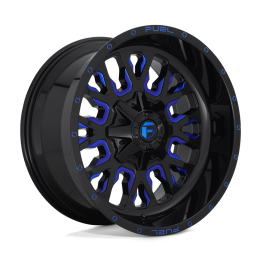 Alloy Wheel, FUEL D645 STROKE, 17x9.0, ET -12, 5x114.3 / 5x127, 78.1, Black - EDK.ro