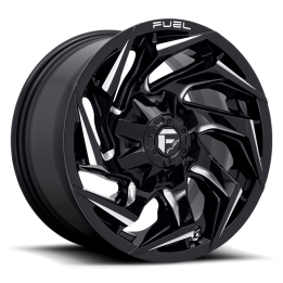 Jantă de Aluminiu, FUEL D753 REACTION, 17x9.0, ET -12, 5x114.3 / 5x127, 78.1, Negru - EDK.ro