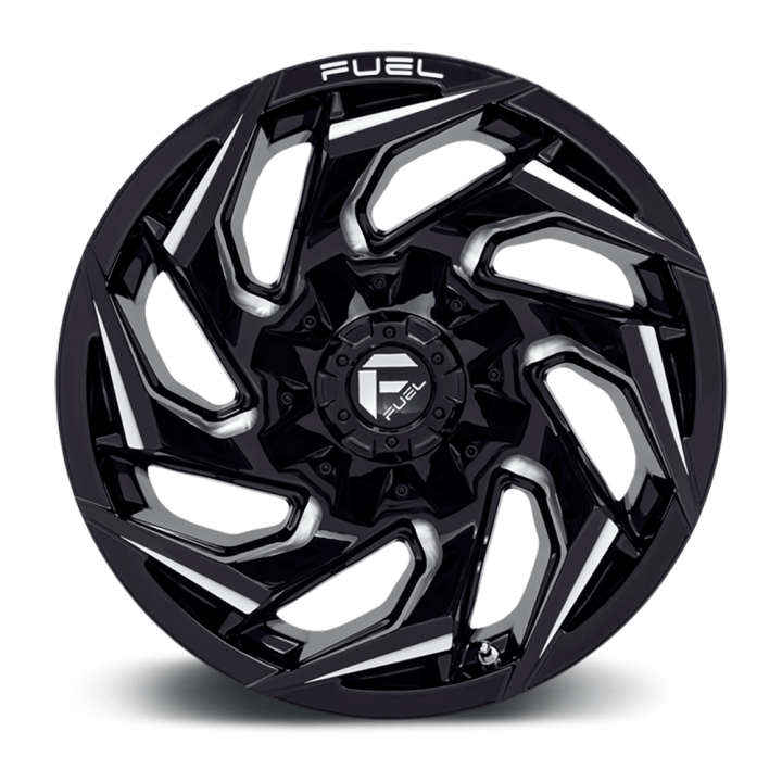 Jantă de Aluminiu, FUEL D753 REACTION, 17x9.0, ET -12, 5x114.3 / 5x127, 78.1, Negru - EDK.ro