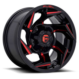 Jantă de Aluminiu, FUEL D755 REACTION, 20x9.0, ET 20, 5x114.3 / 5x127, 78, Negru - EDK.ro
