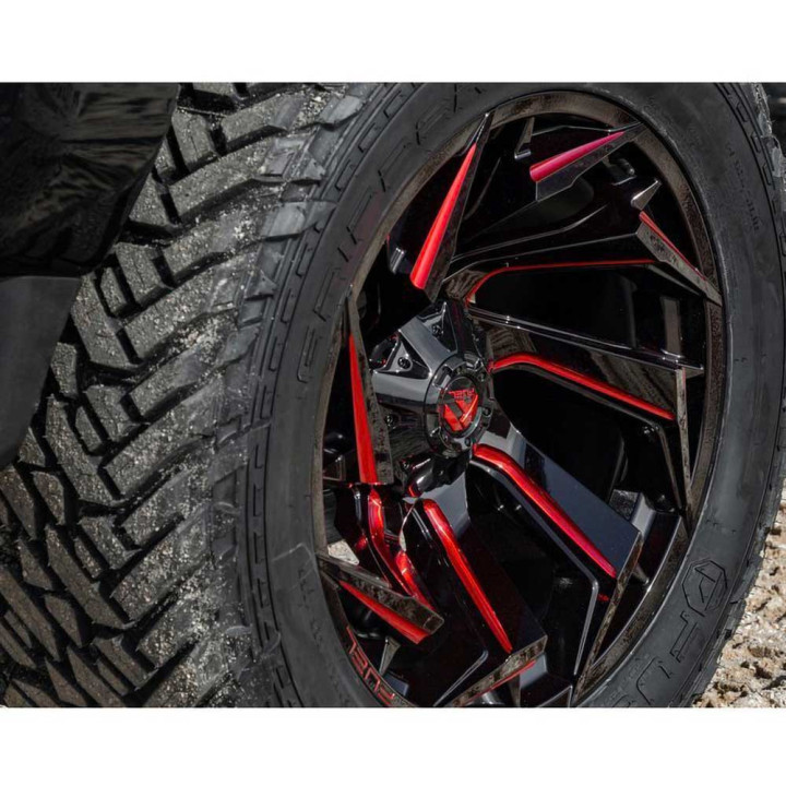 Jantă de Aluminiu, FUEL D755 REACTION, 20x9.0, ET 20, 5x114.3 / 5x127, 78, Negru - EDK.ro