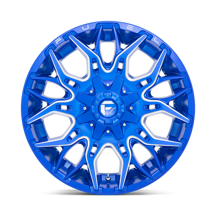 Jantă de Aluminiu, FUEL D770 TWITCH, 20x10.0, ET -18, 5x114.3 / 5x127, 78.1, Albastru - EDK.ro