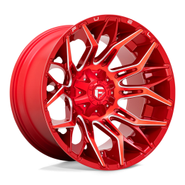 Alloy Wheel, FUEL D771 TWITCH, 22x12.0, ET -44, 5x114.3 / 5x127, 78.1, Red - EDK.ro