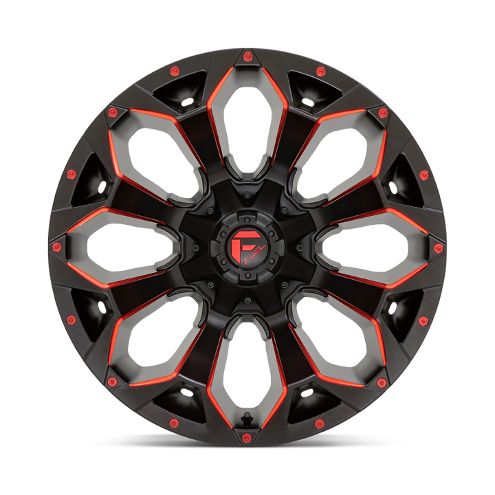 Alloy Wheel, FUEL D787 ASSAULT, 18x9.0, ET 1, 5x114.3 / 5x127, 78.1, Black - EDK.ro