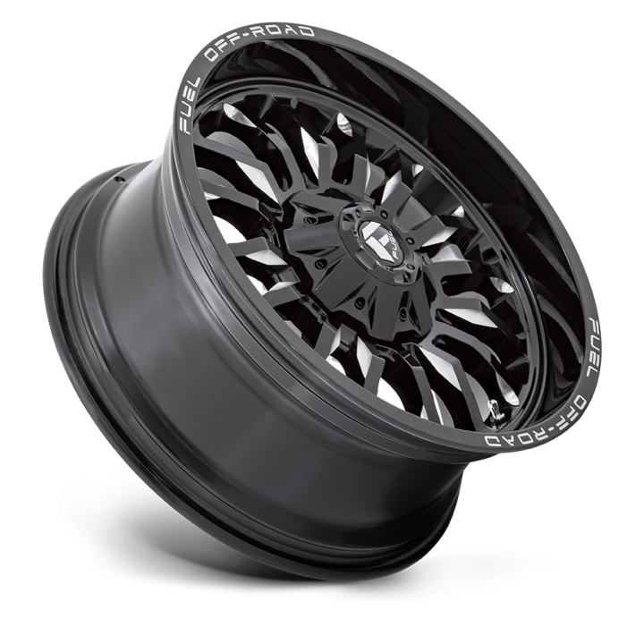 Jantă de Aluminiu, FUEL D795 ARC, 20x9.0, ET 1, 5x114.3 / 5x127, 78.1, Negru - EDK.ro