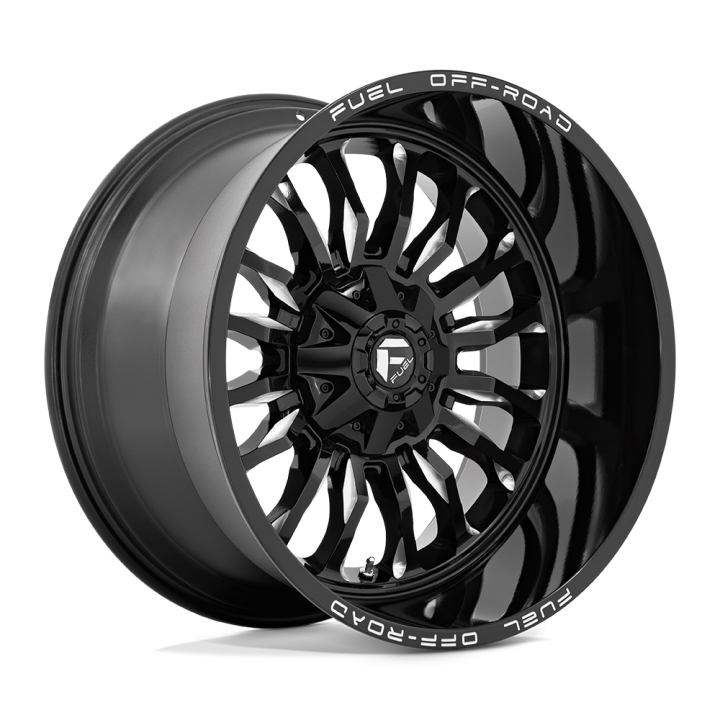 Jantă de Aluminiu, FUEL D795 ARC, 22x12.0, ET -44, 5x114.3 / 5x127, 78.1, Negru - EDK.ro