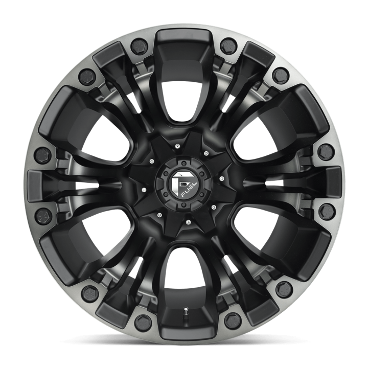 Alloy Wheel, FUEL D851 VAPOR, 18x9.0, ET -12, 5x114.3 / 5x127, 78.1, Black - EDK.ro