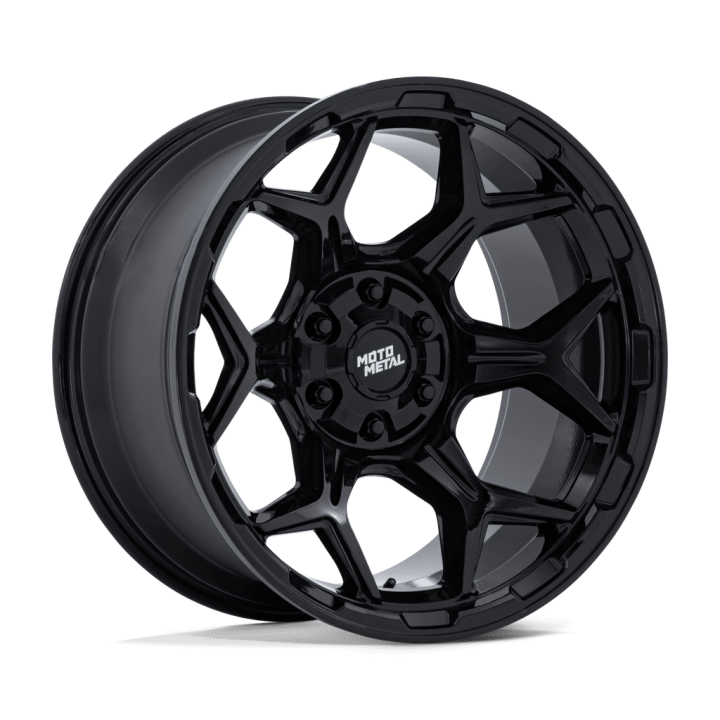 Jantă de Aluminiu, MOTO Metal MO815 DUX, 20x9.0, ET 1, 5x114.3 / 5x127, 78.1, Negru - EDK.ro
