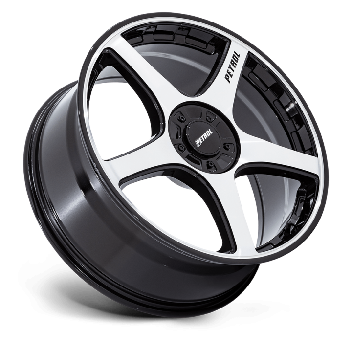 Alloy Wheel, Petrol PE003 P2E, 20x8.5, ET 40, 5x110 / 5x115, 72.56, Black - EDK.ro