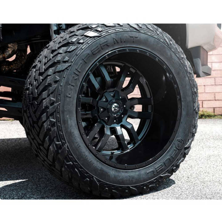 Alloy Wheel, FUEL D596 SLEDGE, 18x8.0, ET 35, 5x114.3 / 5x120, 72.56, Black - EDK.ro