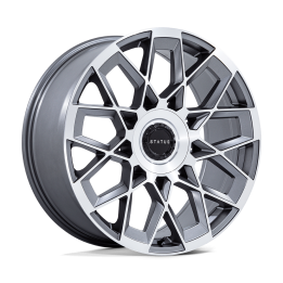 Jantă de Aluminiu, STATUS ST005 MATRIX, 22x9.5, ET 30, 5x120 / 5x127, 74.1, Roșu - EDK.ro