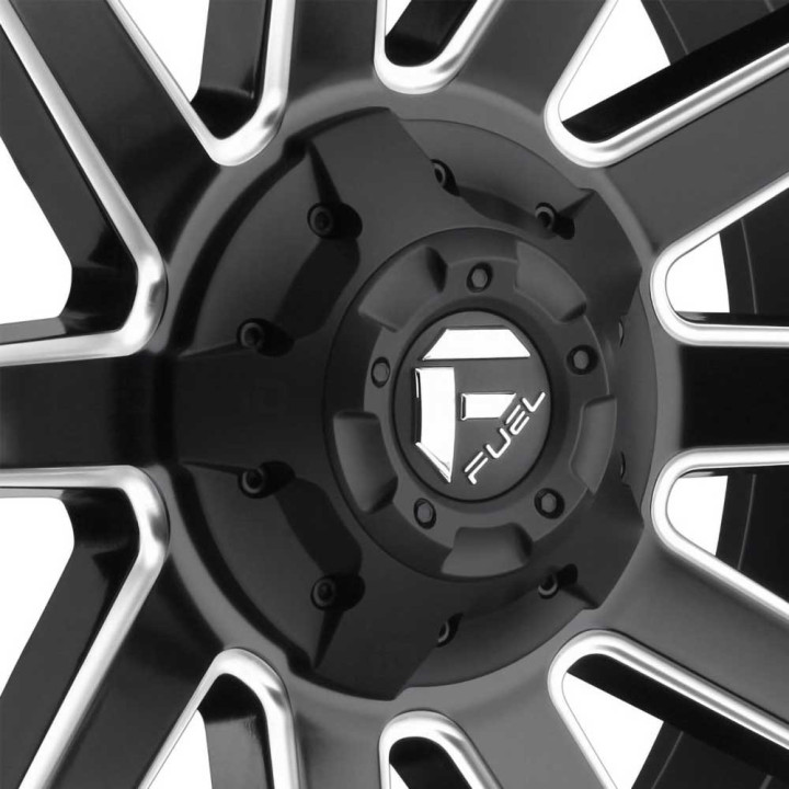 Jantă de Aluminiu, FUEL D616 CONTRA, 20x9.0, ET 20, 5x127 / 5x139.7, 87.1, Negru - EDK.ro