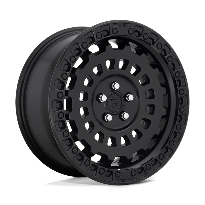 Jantă de Aluminiu, FUEL D633 ZEPHYR, 17x8.0, ET 38, 5x127 / 5x139.7, 71.5, Negru - EDK.ro