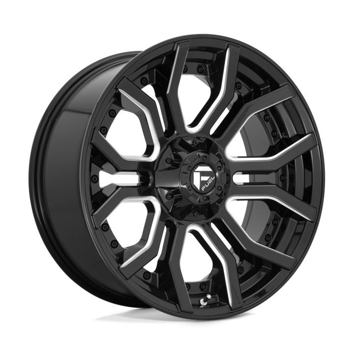 Alloy Wheel, FUEL D711 RAGE, 20x10.0, ET -18, 5x127 / 5x139.7, 87.1, Black - EDK.ro