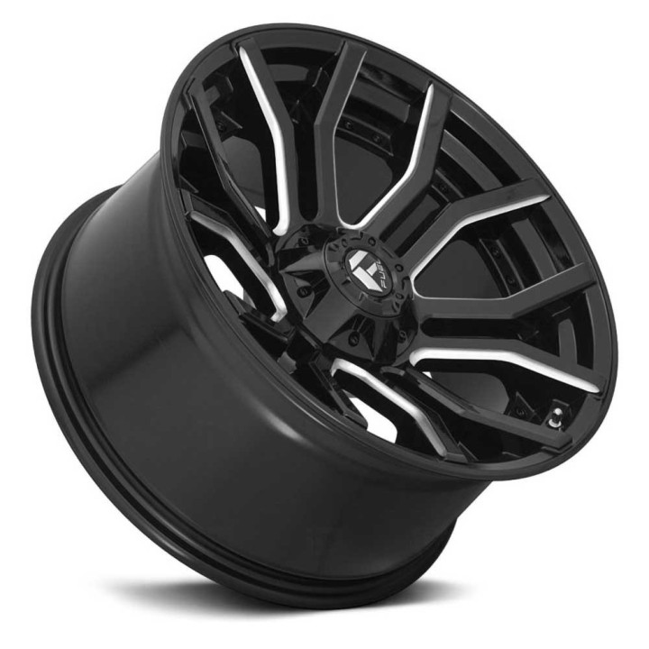 Alloy Wheel, FUEL D711 RAGE, 20x9.0, ET 1, 5x127 / 5x139.7, 87.1, Black - EDK.ro