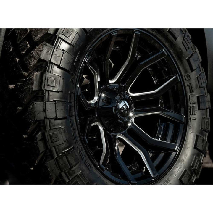 Alloy Wheel, FUEL D711 RAGE, 20x9.0, ET 1, 5x127 / 5x139.7, 87.1, Black - EDK.ro