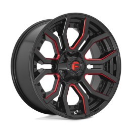 Alloy Wheel, FUEL D712 RAGE, 20x9.0, ET 1, 5x127 / 5x139.7, 87.1, Black - EDK.ro
