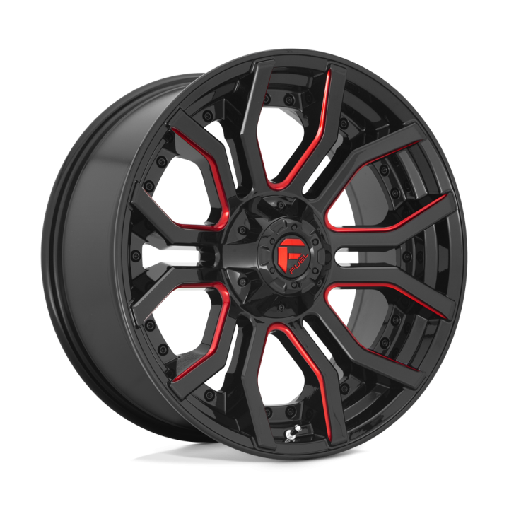 Alloy Wheel, FUEL D712 RAGE, 20x9.0, ET 1, 5x127 / 5x139.7, 87.1, Black - EDK.ro