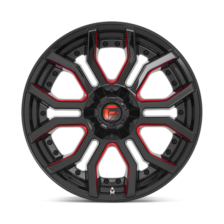 Alloy Wheel, FUEL D712 RAGE, 20x9.0, ET 1, 5x127 / 5x139.7, 87.1, Black - EDK.ro