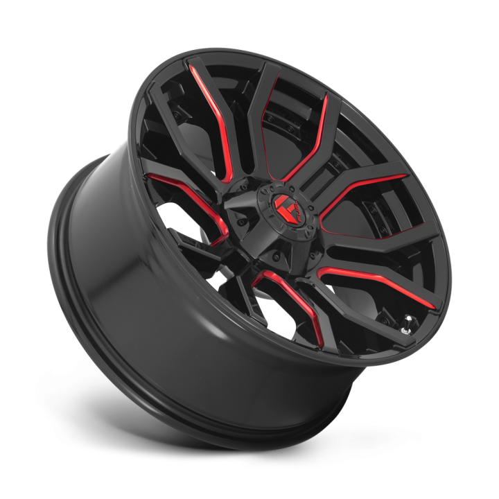 Alloy Wheel, FUEL D712 RAGE, 20x9.0, ET 1, 5x127 / 5x139.7, 87.1, Black - EDK.ro