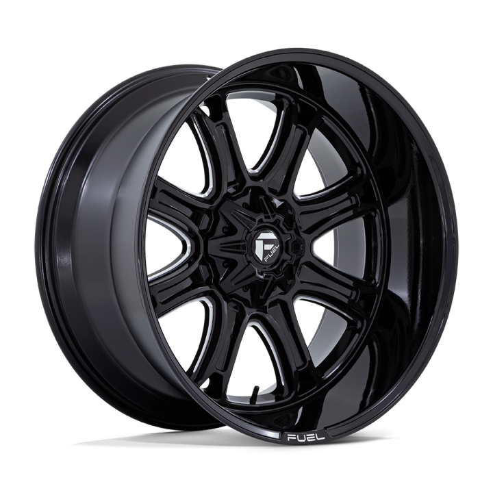 Alloy Wheel, FUEL DARKSTAR, 20x9.0, ET 1, 5x127 / 5x139.7, 87.1, Black - EDK.ro
