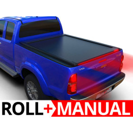 Manual Roll Top Tonneau Bed Cover, Tessera 4x4 Roll+, Toyota Hilux Extra Cab 2005 - 2016 - EDK.ro