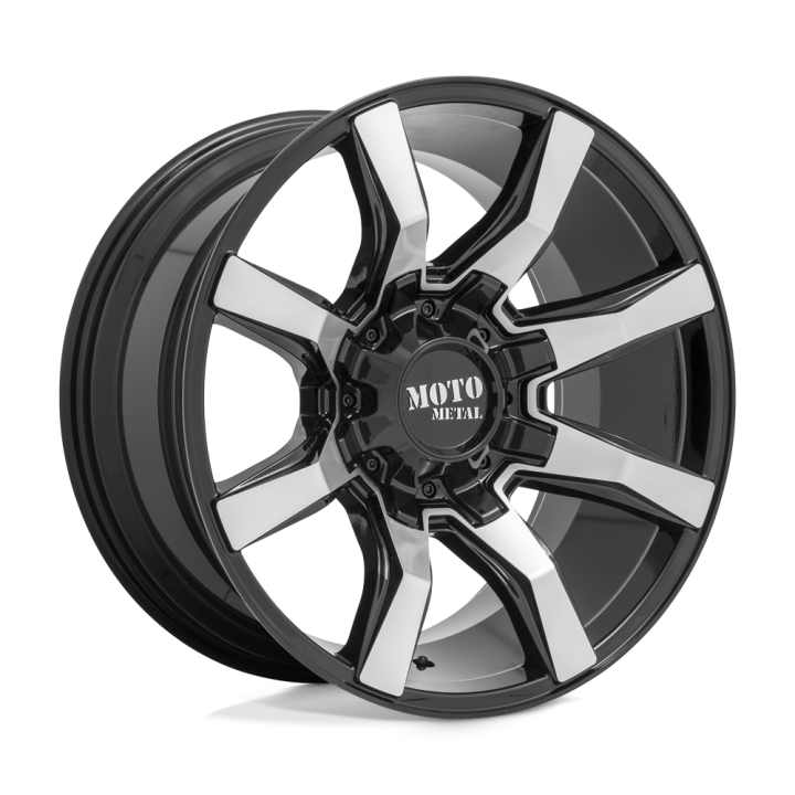 Jantă de Aluminiu, MOTO Metal MO804 SPIDER, 22x12.0, ET -44, 5x127 / 5x139.7, 78.1, Negru - EDK.ro