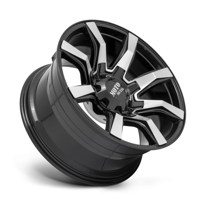 Alloy Wheel, MOTO Metal MO804 SPIDER, 22x12.0, ET -44, 5x127 / 5x139.7, 78.1, Black - EDK.ro