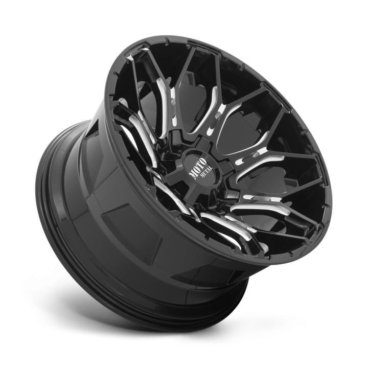 Jantă de Aluminiu, MOTO Metal MO808 SNIPER, 20x9.0, ET 0, 5x127 / 5x139.7, 78.1, Negru - EDK.ro