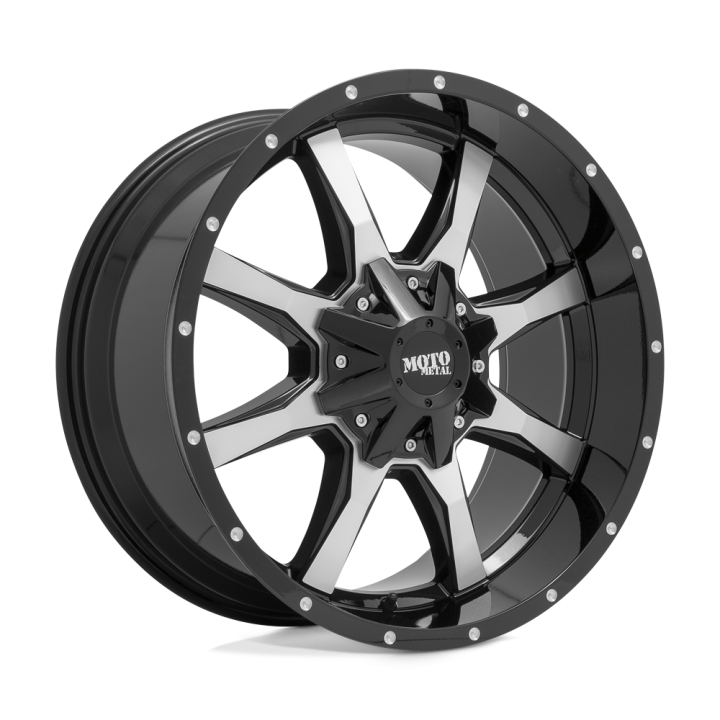 Jantă de Aluminiu, MOTO Metal MO970, 17x9.0, ET -12, 5x127 / 5x139.7, 78.1, Negru - EDK.ro