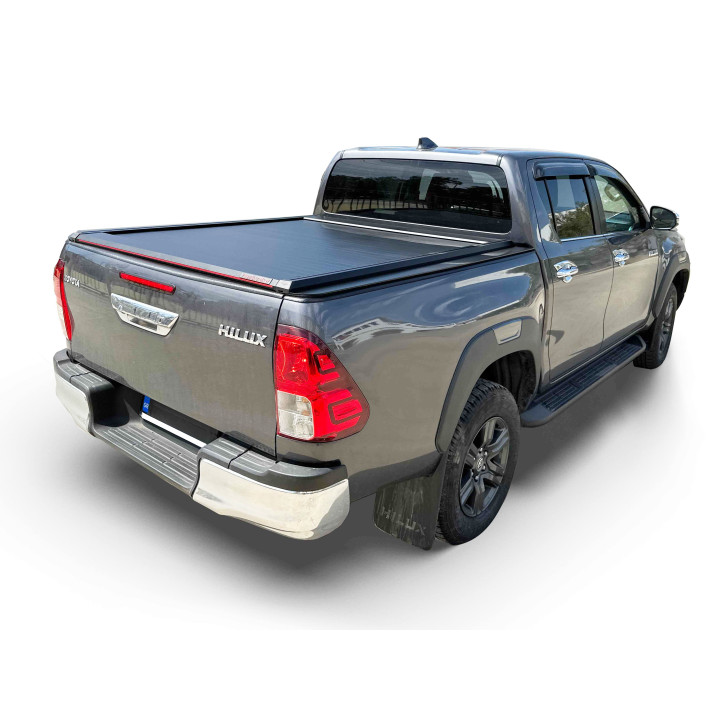 Manual Roll Top Tonneau Bed Cover, Tessera 4x4 Roll+, Toyota Hilux Double Cab 2016 - 2026 - EDK.ro