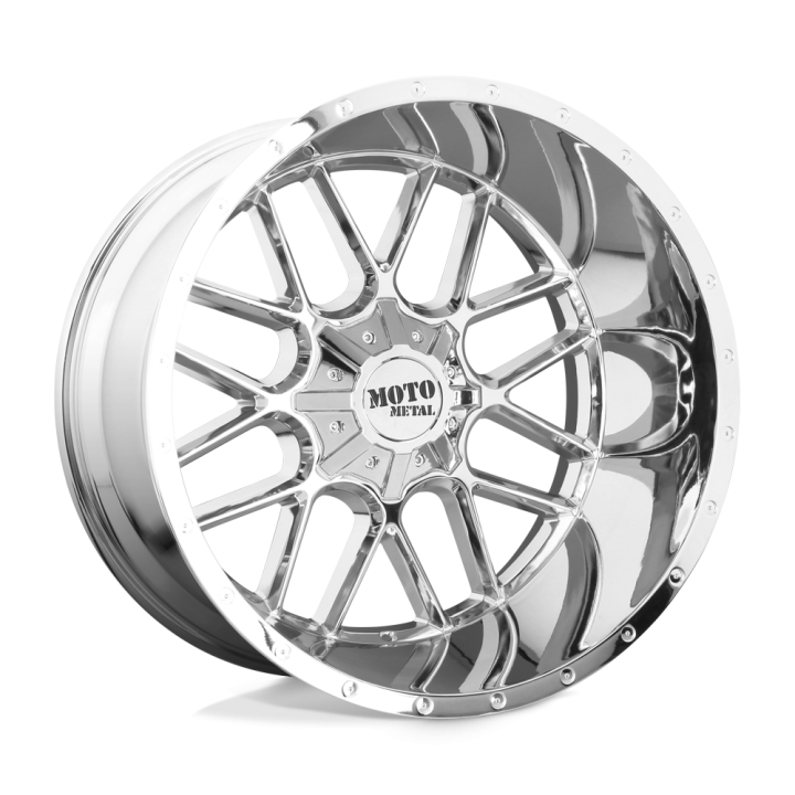 Jantă de Aluminiu, MOTO Metal MO986 SIEGE, 20x9.0, ET 0, 5x127 / 5x139.7, 78.1, Crom - EDK.ro