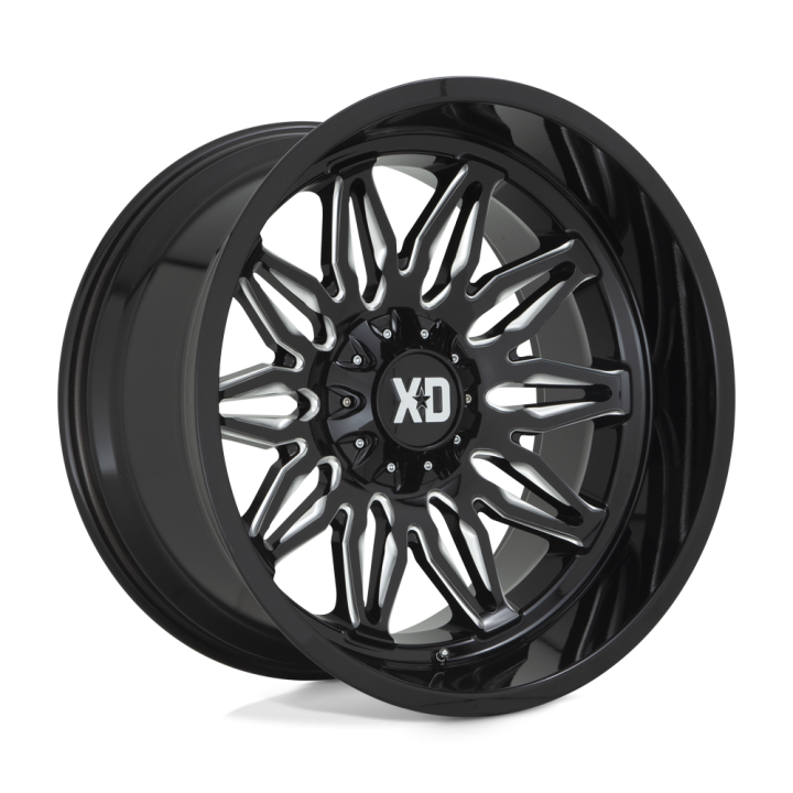 Alloy Wheel, XD Series XD859 GUNNER, 22x10.0, ET -18, 5x127 / 5x139.7, 78.1, Black - EDK.ro