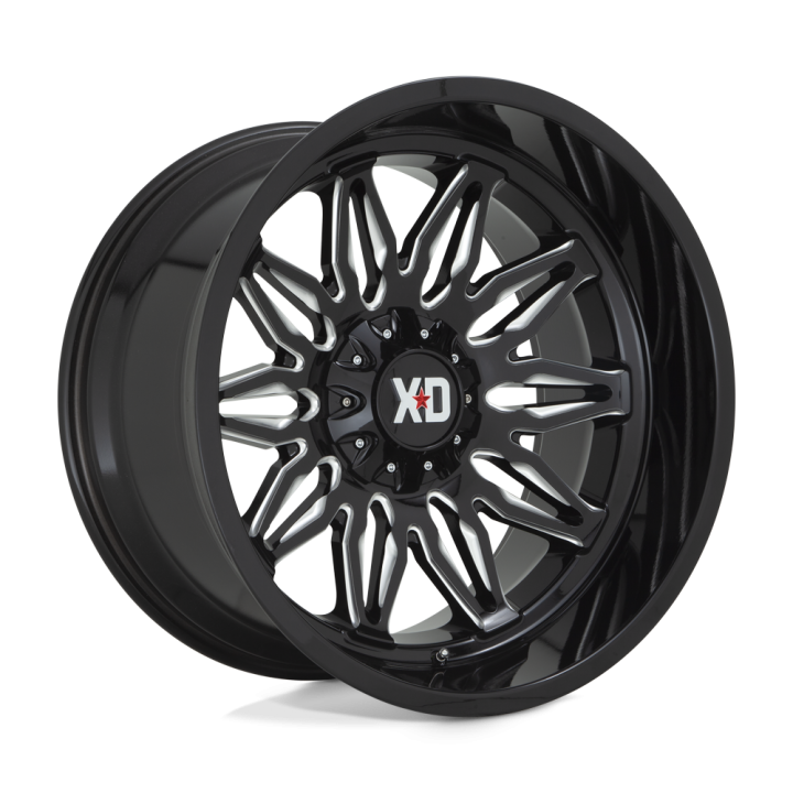 Alloy Wheel, XD Series XD859 GUNNER, 22x10.0, ET -18, 5x127 / 5x139.7, 78.1, Black - EDK.ro