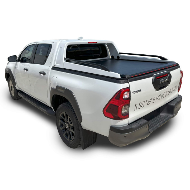 Manual Roll Top Tonneau Bed Cover, Tessera 4x4 Roll+, Toyota Hilux Double Cab 2016 - 2026 - EDK.ro