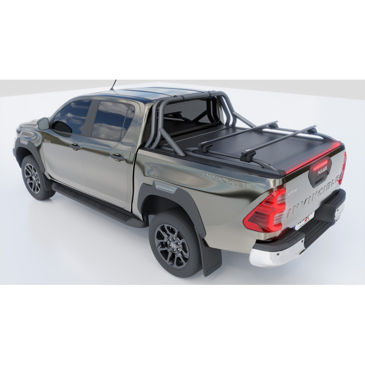 Închidere de Benă Tip Rulou Manual, Tessera 4x4 Roll+, Toyota Hilux Cabină Dublă 2016 - 2026 - EDK.ro