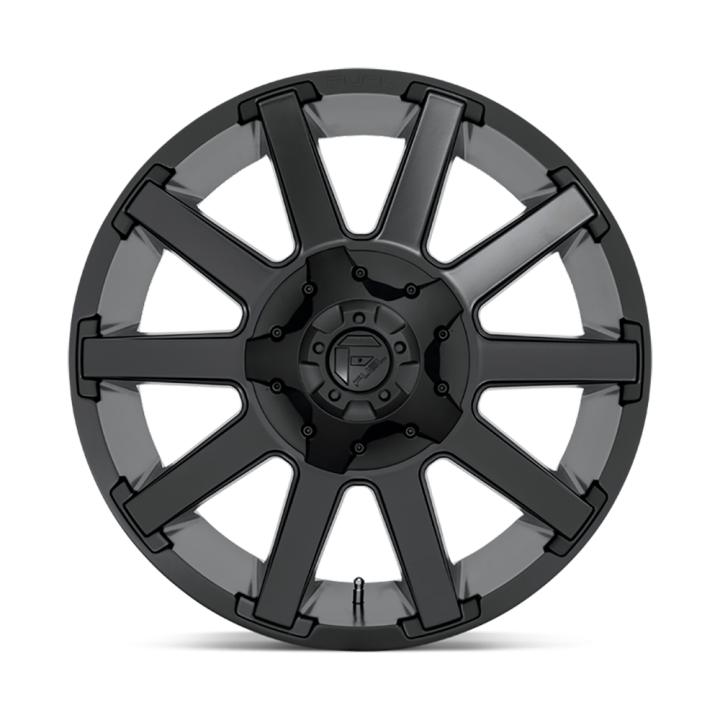 Alloy Wheel, FUEL D437 CONTRA, 20x9.0, ET 1, 5x139.7 / 5x150, 110.1, Black - EDK.ro